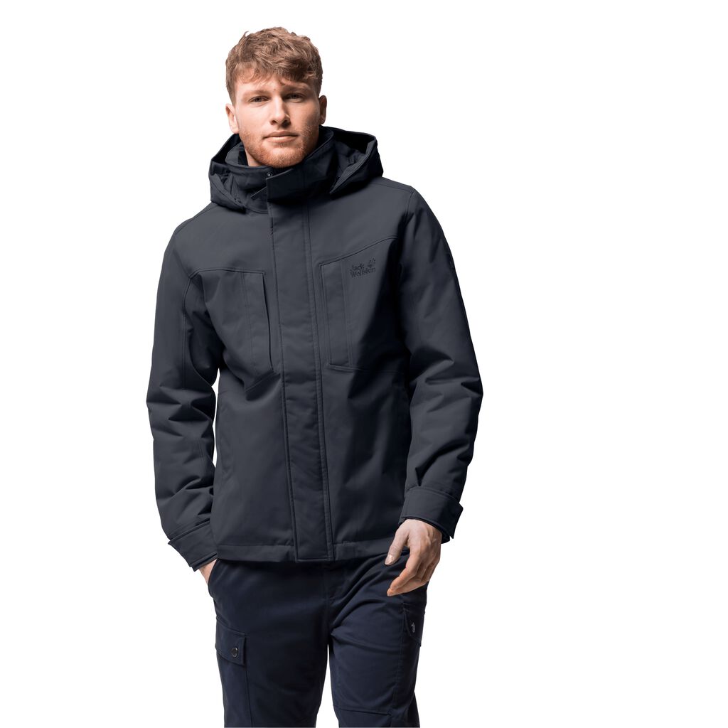 Jack Wolfskin GLACIER Vestes Homme Bleu - NMXRDOF-38